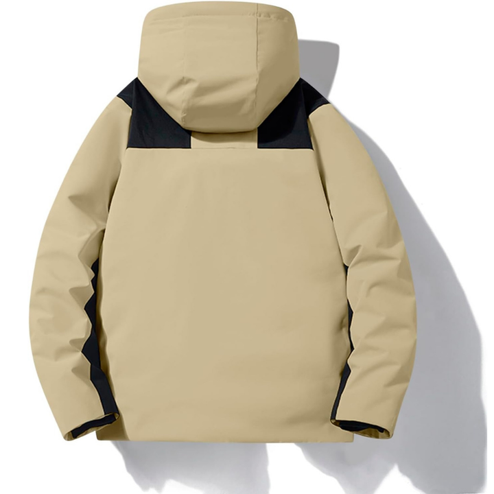 Women's Covered-Zip Hooded Ski Jacket