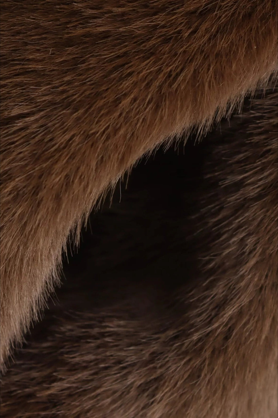 Lauren | Brown Faux Fur Coat Cropped Collared Winter Coat