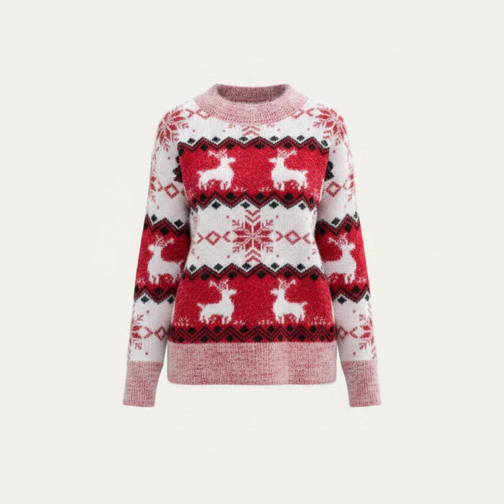 Evelyn | Women's Fair Isle Reindeer Christmas Jumper