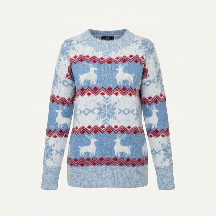 Evelyn | Women's Fair Isle Reindeer Christmas Jumper