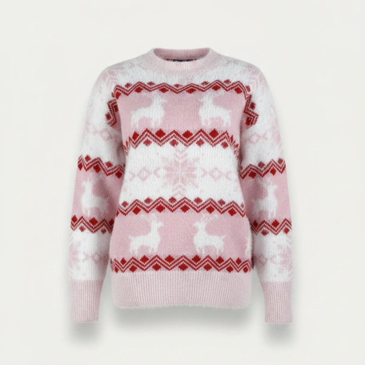 Evelyn | Women's Fair Isle Reindeer Christmas Jumper