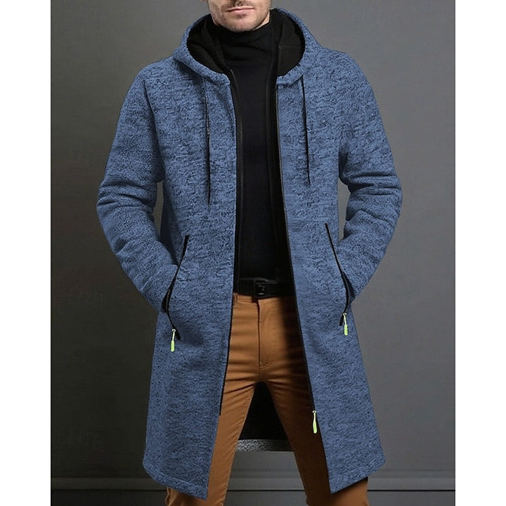 Tucker | Men's Hooded Zip Up Long Coat