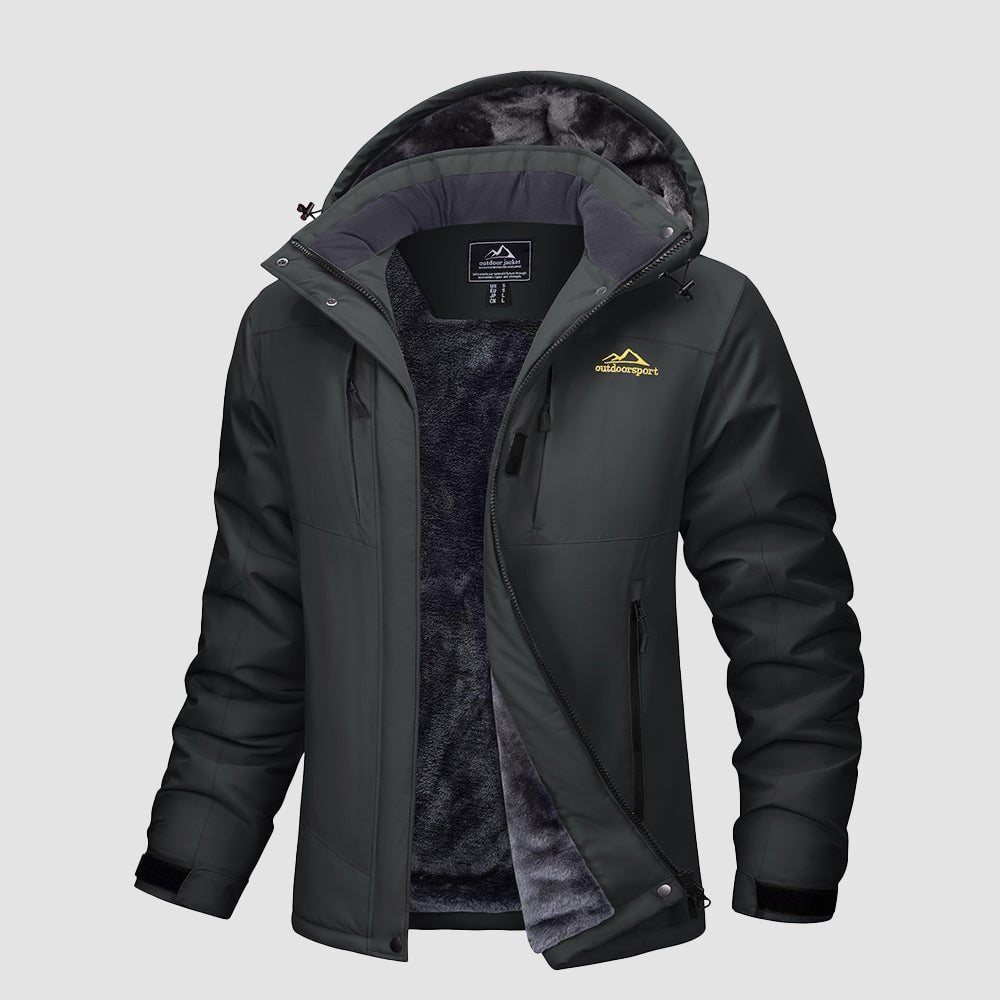 Carbon Grey MAGCOMSEN Women's Waterproof Ski Jacket - Warm Fleece Lined Winter Snow Coat with Hood in #Color_Carbon Grey