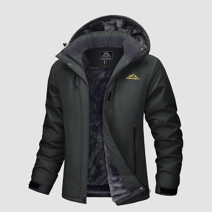 Carbon Grey MAGCOMSEN Women's Waterproof Ski Jacket - Warm Fleece Lined Winter Snow Coat with Hood in #Color_Carbon Grey
