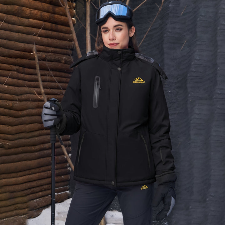 Blue MAGCOMSEN Women's Windproof & Waterproof Snow Ski Winter Jacket in #Color_Blue