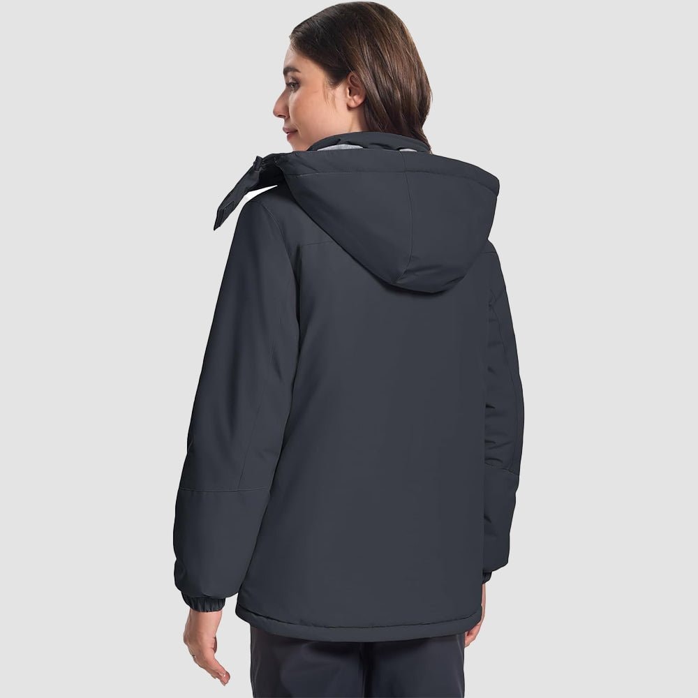 Carbon Grey MAGCOMSEN Women's Windproof & Waterproof Snow Ski Winter Jacket in #Color_Carbon Grey