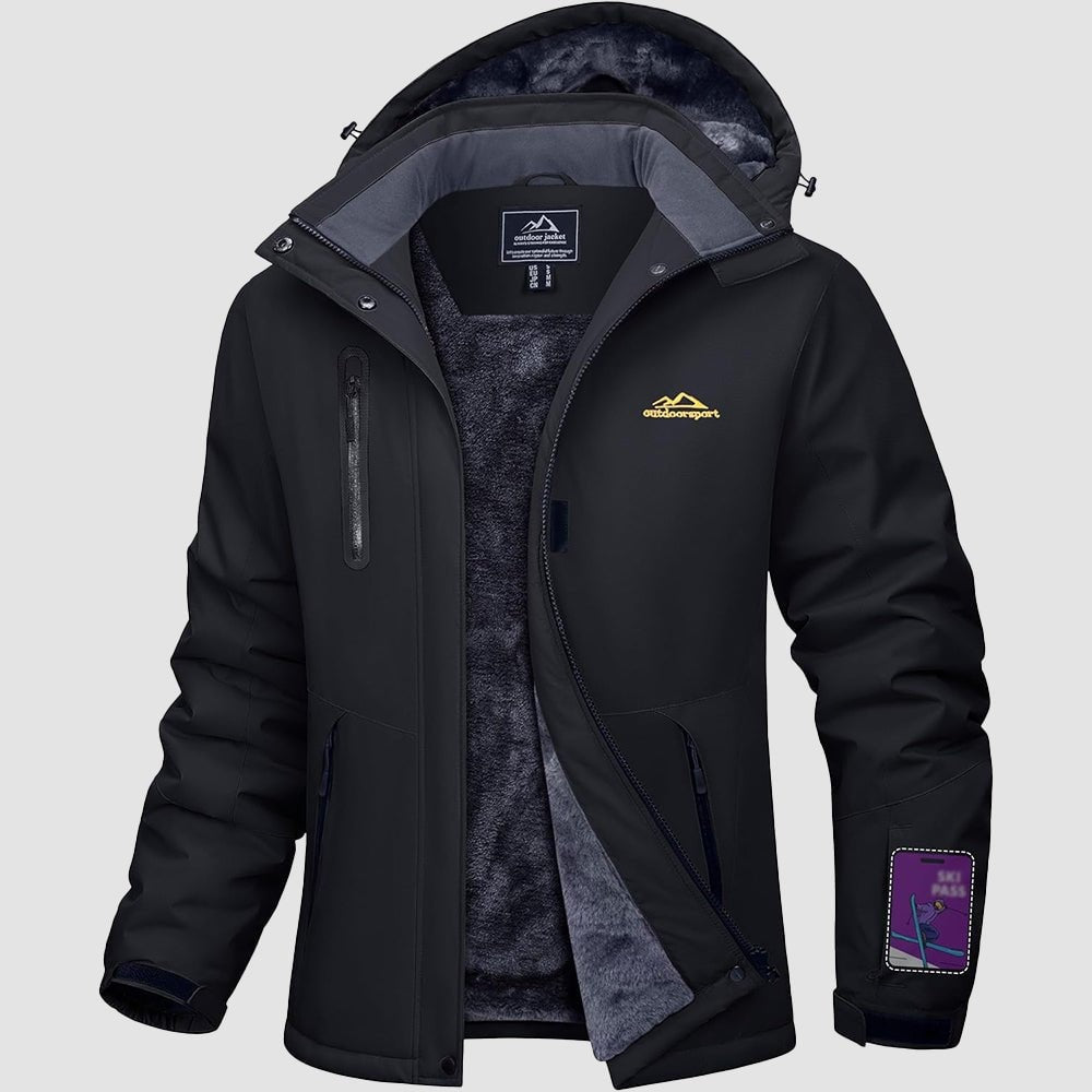 Black MAGCOMSEN Women's Windproof & Waterproof Snow Ski Winter Jacket in #Color_Black