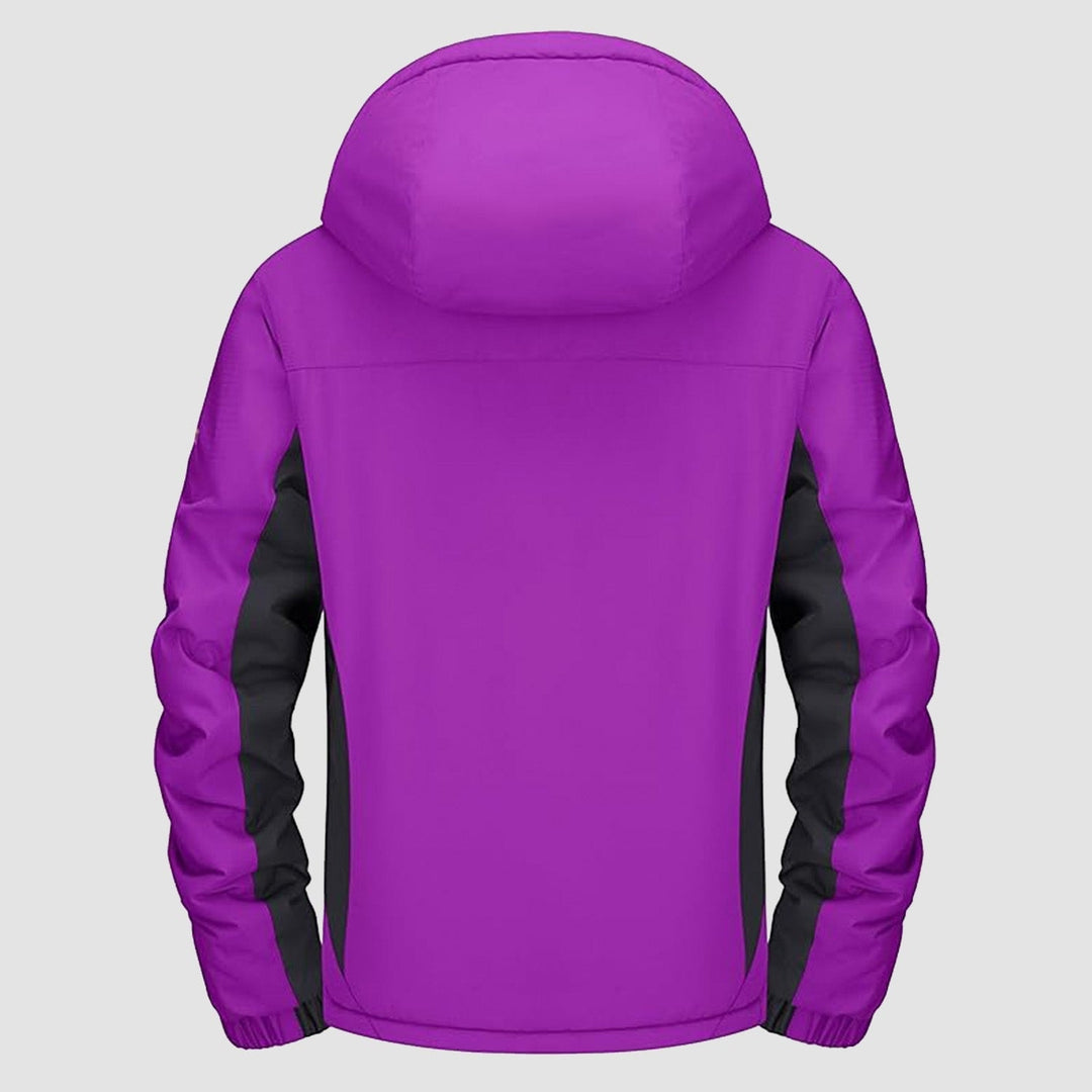 Purple MAGCOMSEN Women's Waterproof Fleece-Lined Ski Jacket with Hood in #Color_Purple