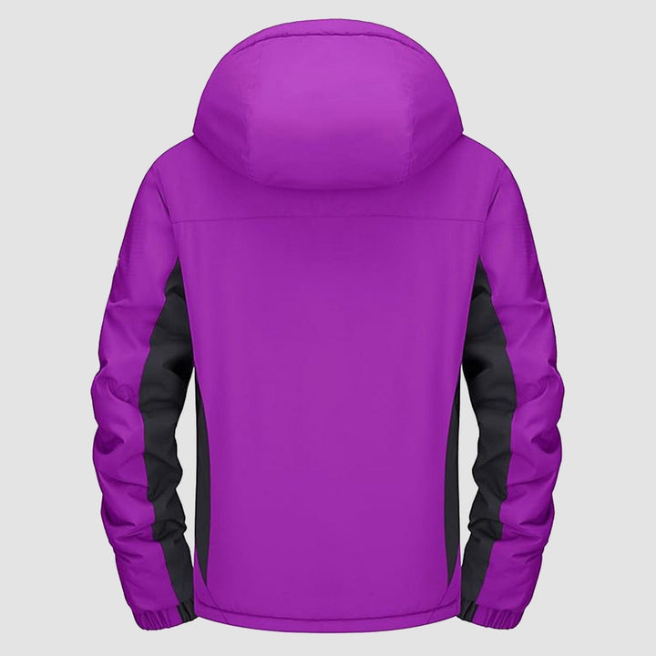 Purple MAGCOMSEN Women's Waterproof Fleece-Lined Ski Jacket with Hood in #Color_Purple