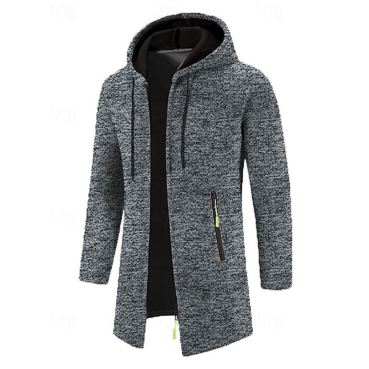 Tucker | Men's Hooded Zip Up Long Coat