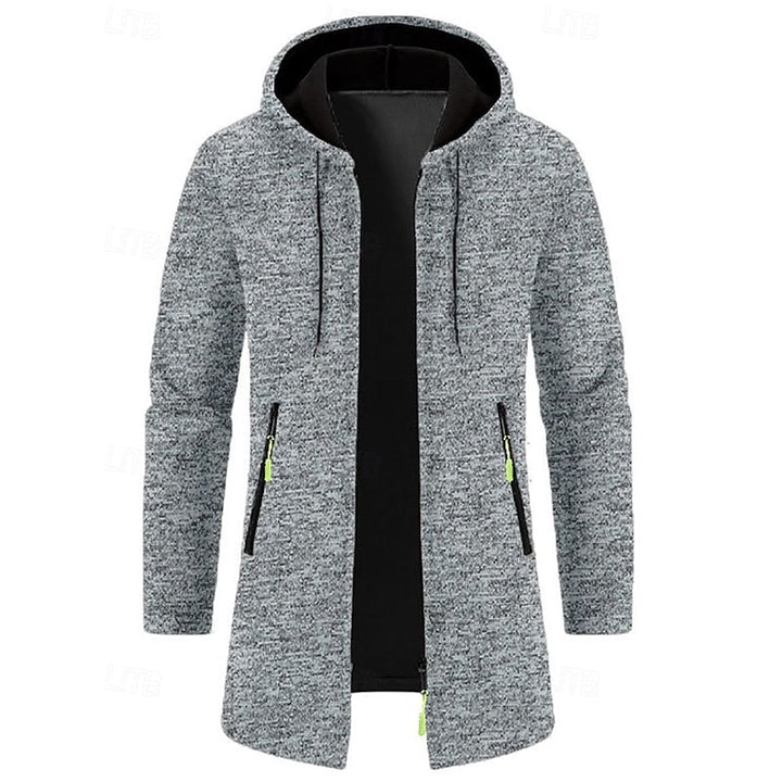 Tucker | Men's Hooded Zip Up Long Coat