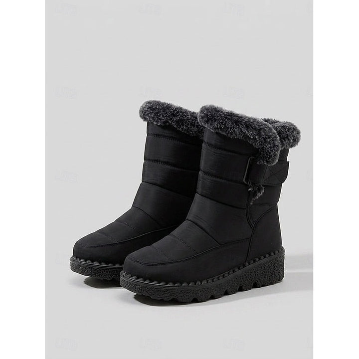 Aria | Faux Fur Trim Winter Snow Boots