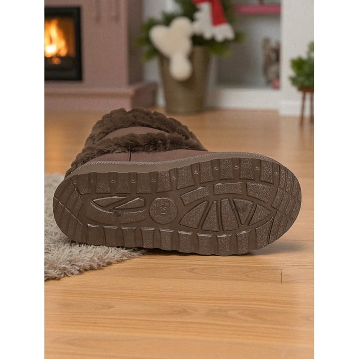 Phoebe | Women's Faux Fur Buckle Snow Boots