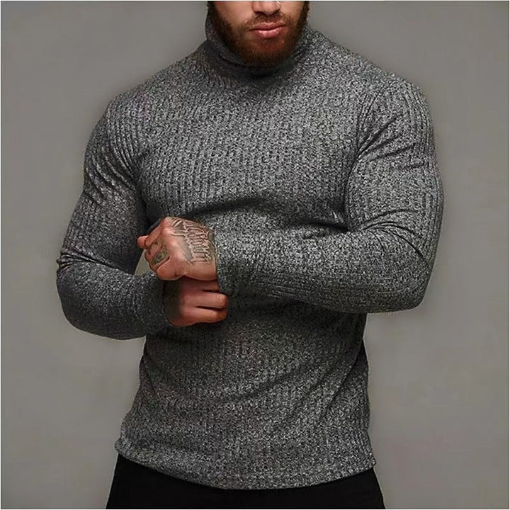 Lucas | Men's Ribbed Turtleneck Jumper Slim Fit
