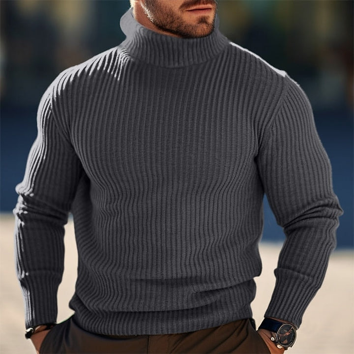 Elliot | Men's Ribbed Turtleneck Jumper